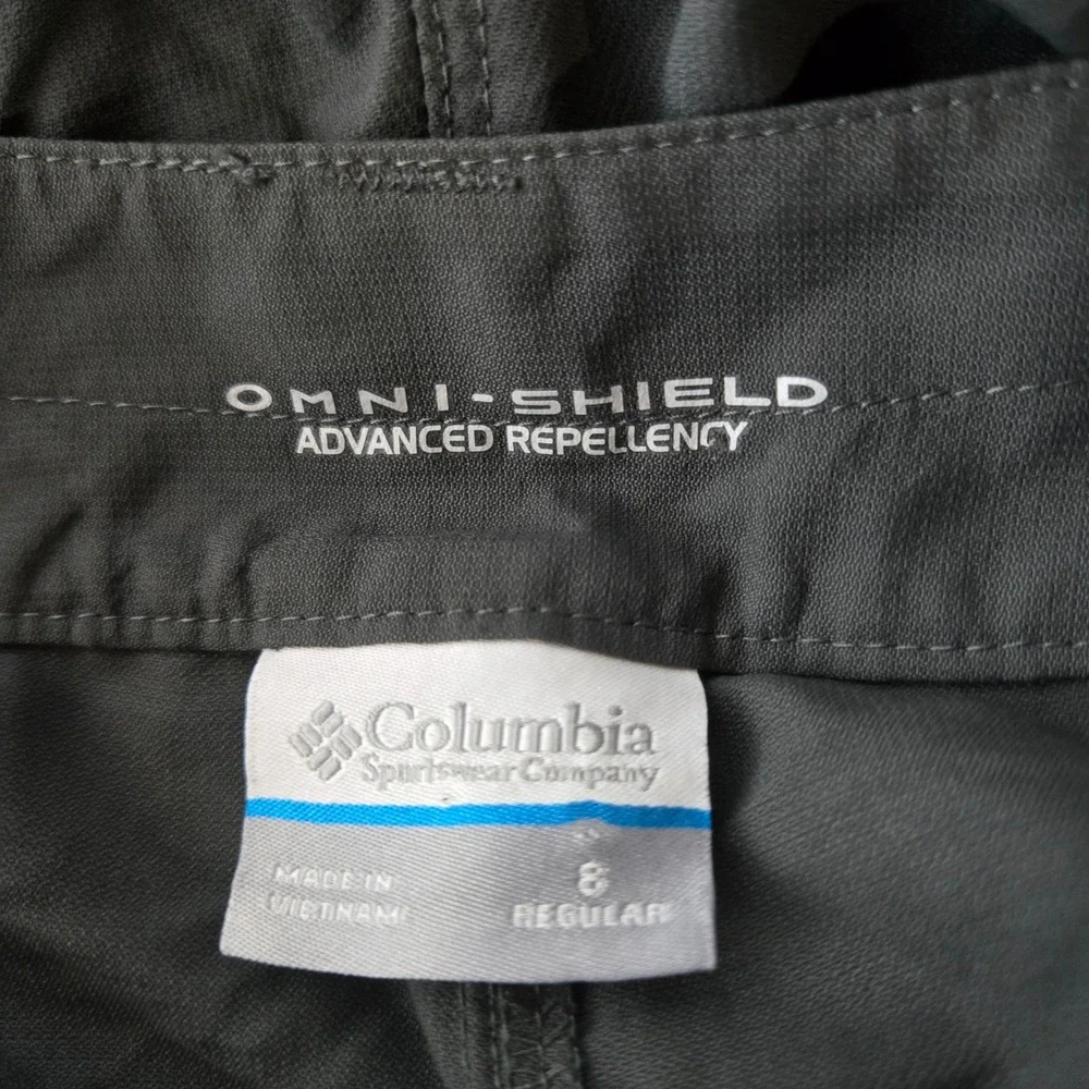 Columbia Women Cloverdale Cargo Pants 8 Hiking Trail Omni-Wick Repellency Travel